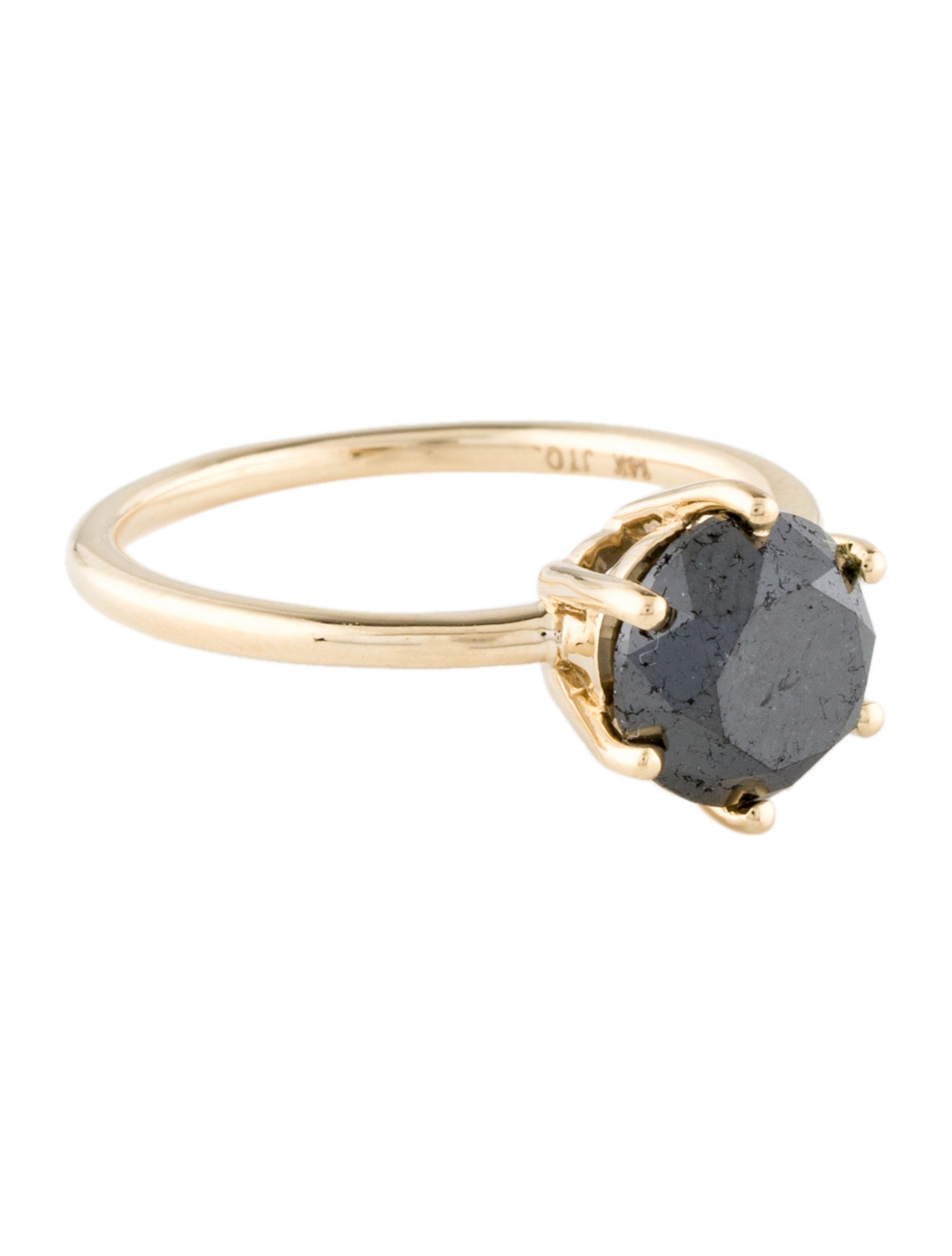 Ring 14K 2.80ct Diamond Solitaire Cocktail Ring