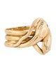 Ring 18K Diamond Twisted Snakes Band