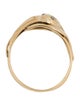 Ring 18K Diamond Twisted Snakes Band