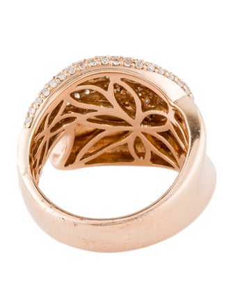 Ring 14K Diamond Bypass Cocktail Ring