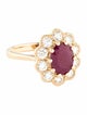Ring 18K 2.52ct Ruby & Diamond Cocktail Ring