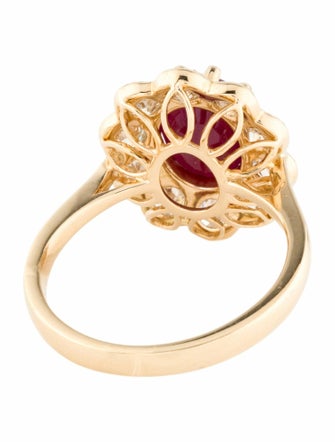 Ring 18K 2.52ct Ruby & Diamond Cocktail Ring