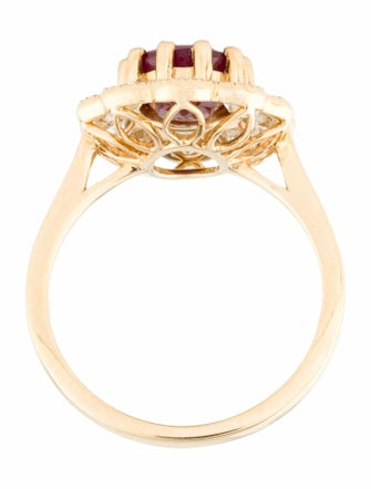 Ring 18K 2.52ct Ruby & Diamond Cocktail Ring