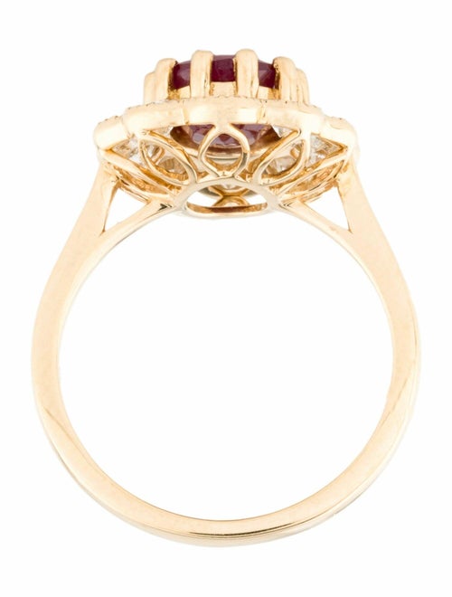 Ring 18K 2.52ct Ruby & Diamond Cocktail Ring