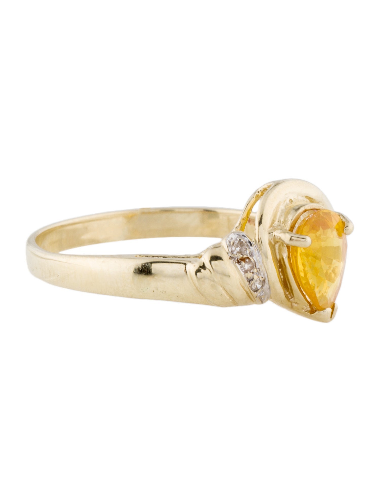 Ring 14K Sapphire & Diamond Cocktail Ring