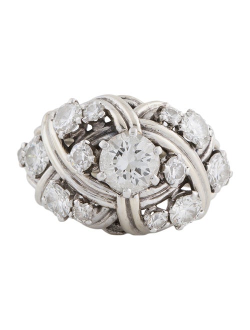 Ring 18K 1.95ctw Diamond Cluster Ring