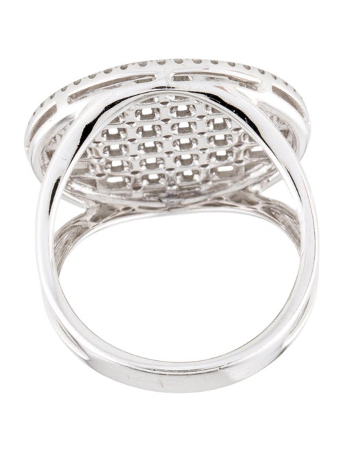 Ring 14K Diamond Round Large Cocktail Ring