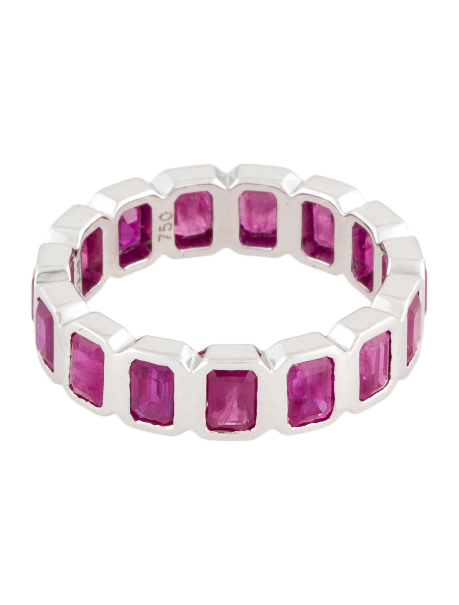 Ring 18K 3.48ct Ruby Eternity Band