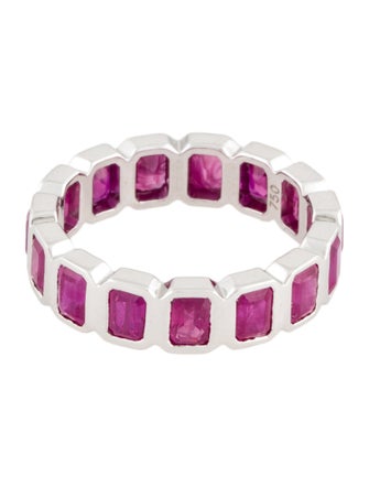Ring 18K 3.48ct Ruby Eternity Band
