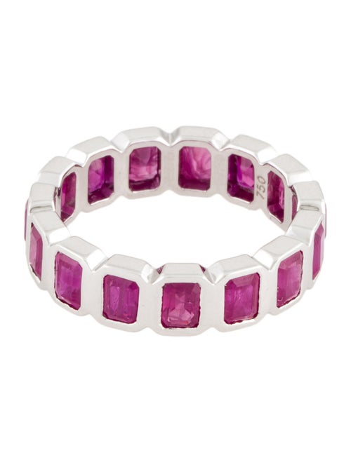 Ring 18K 3.48ct Ruby Eternity Band
