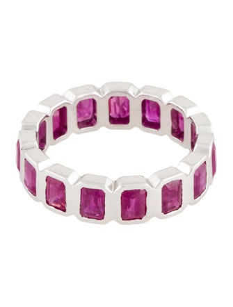 Ring 18K 3.48ct Ruby Eternity Band