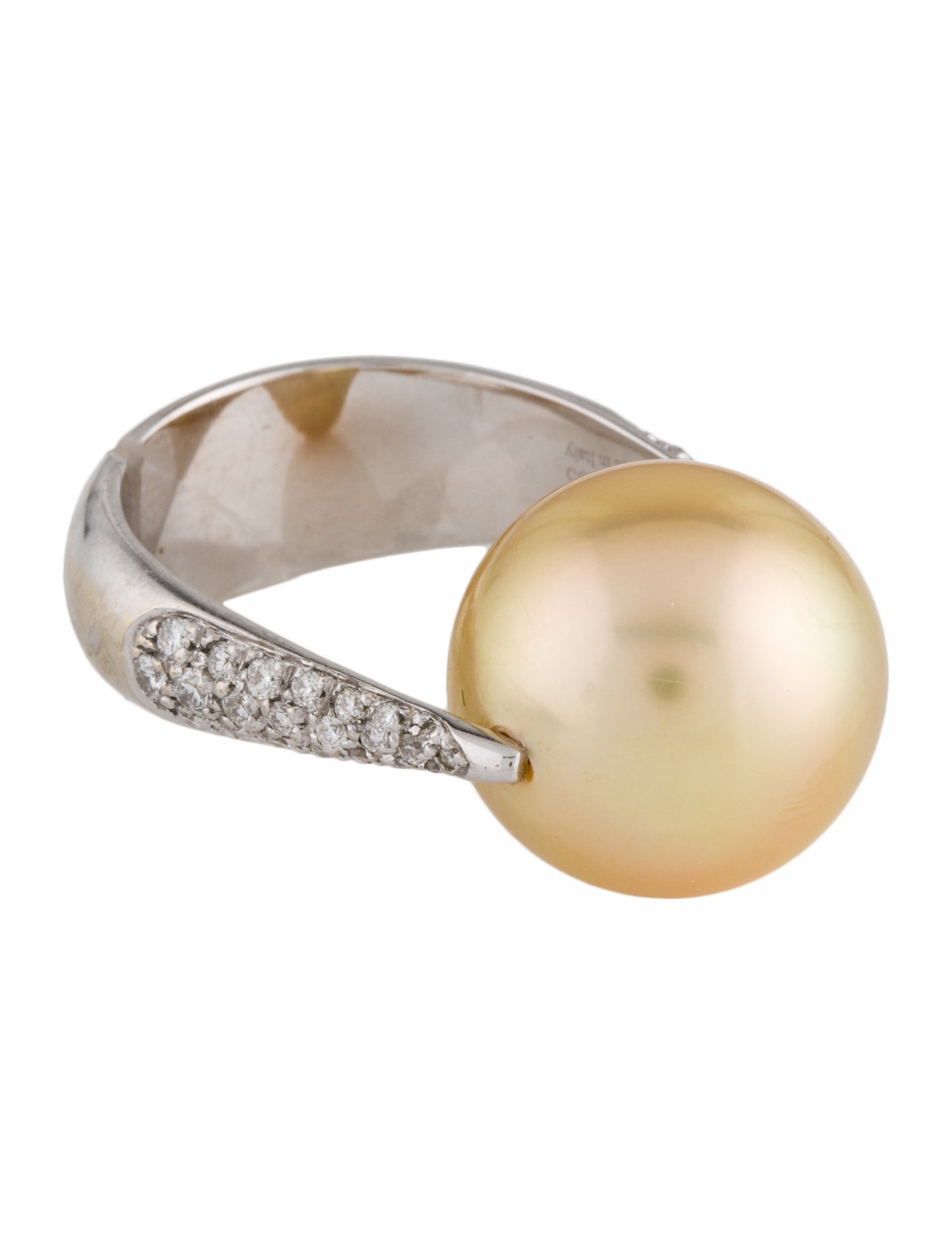 Ring 18K Diamond & Pearl Cocktail