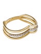 Ring 14k Diamond Contour Band