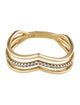 Ring 14k Diamond Contour Band