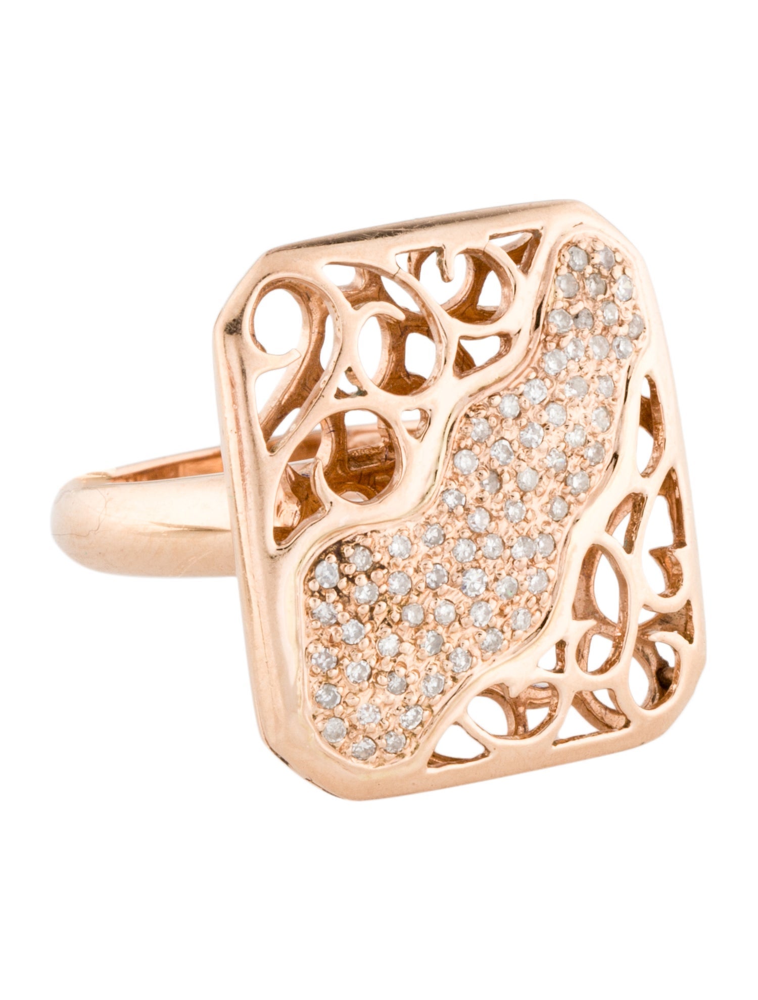 Ring 14K Diamond Cocktail Ring