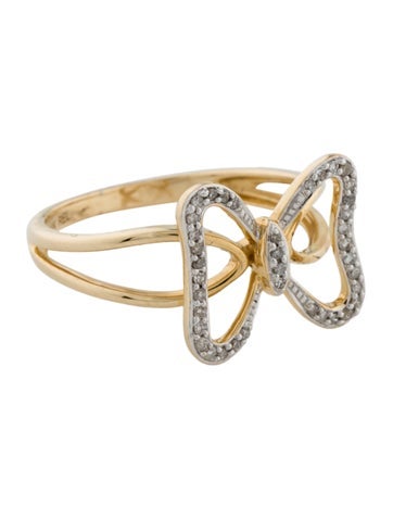 Ring Cocktail 14K Diamond 6.5