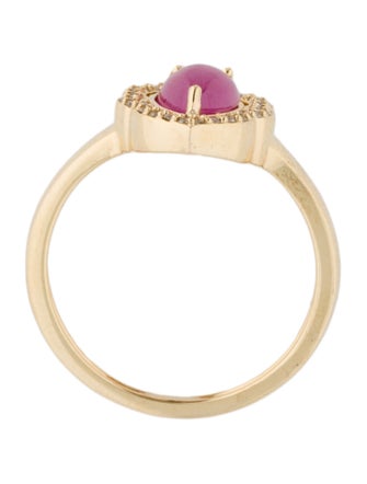 Ring 14K 1.50ct Ruby & Diamond Cocktail Ring