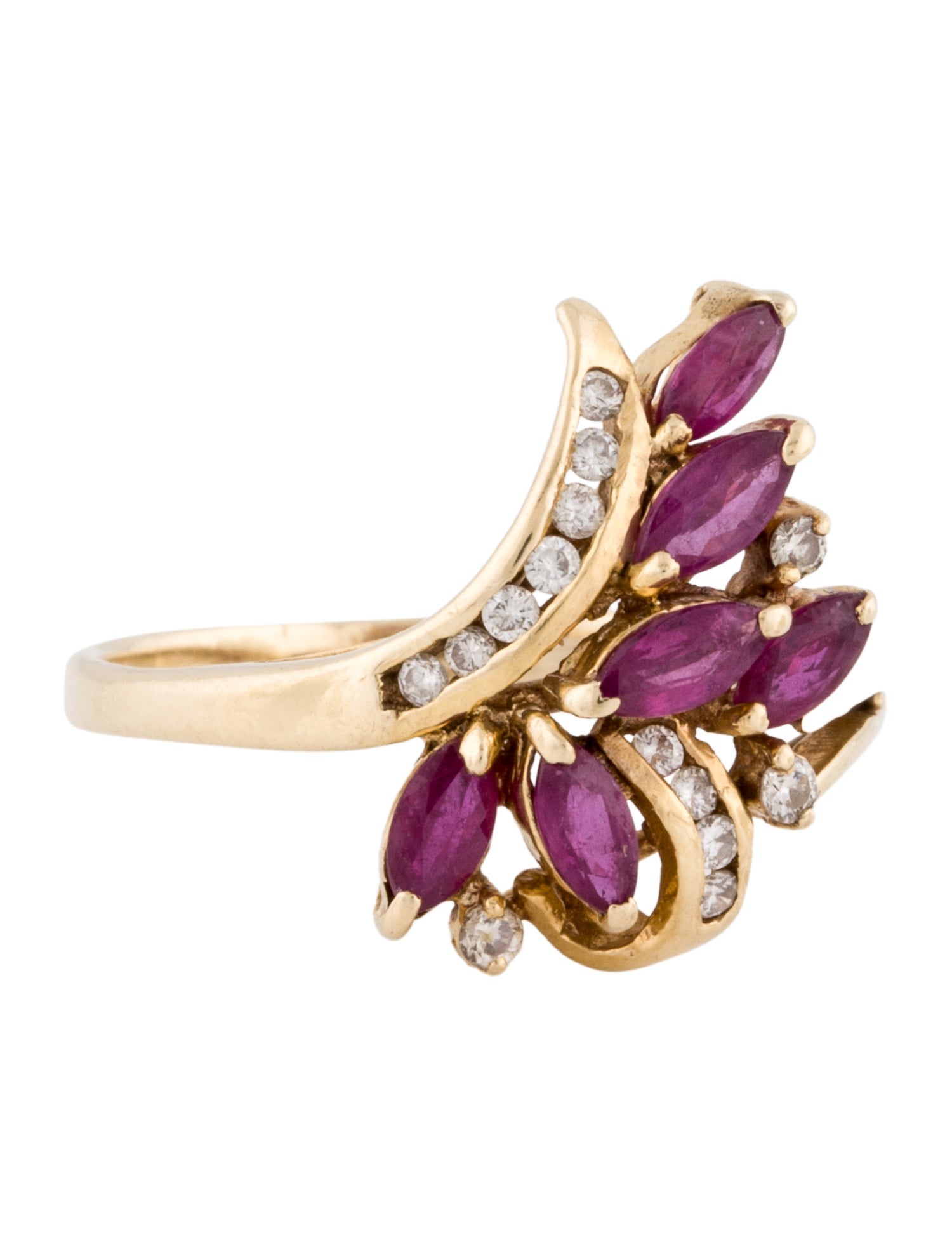 Ring 14K Ruby & Diamond Ring