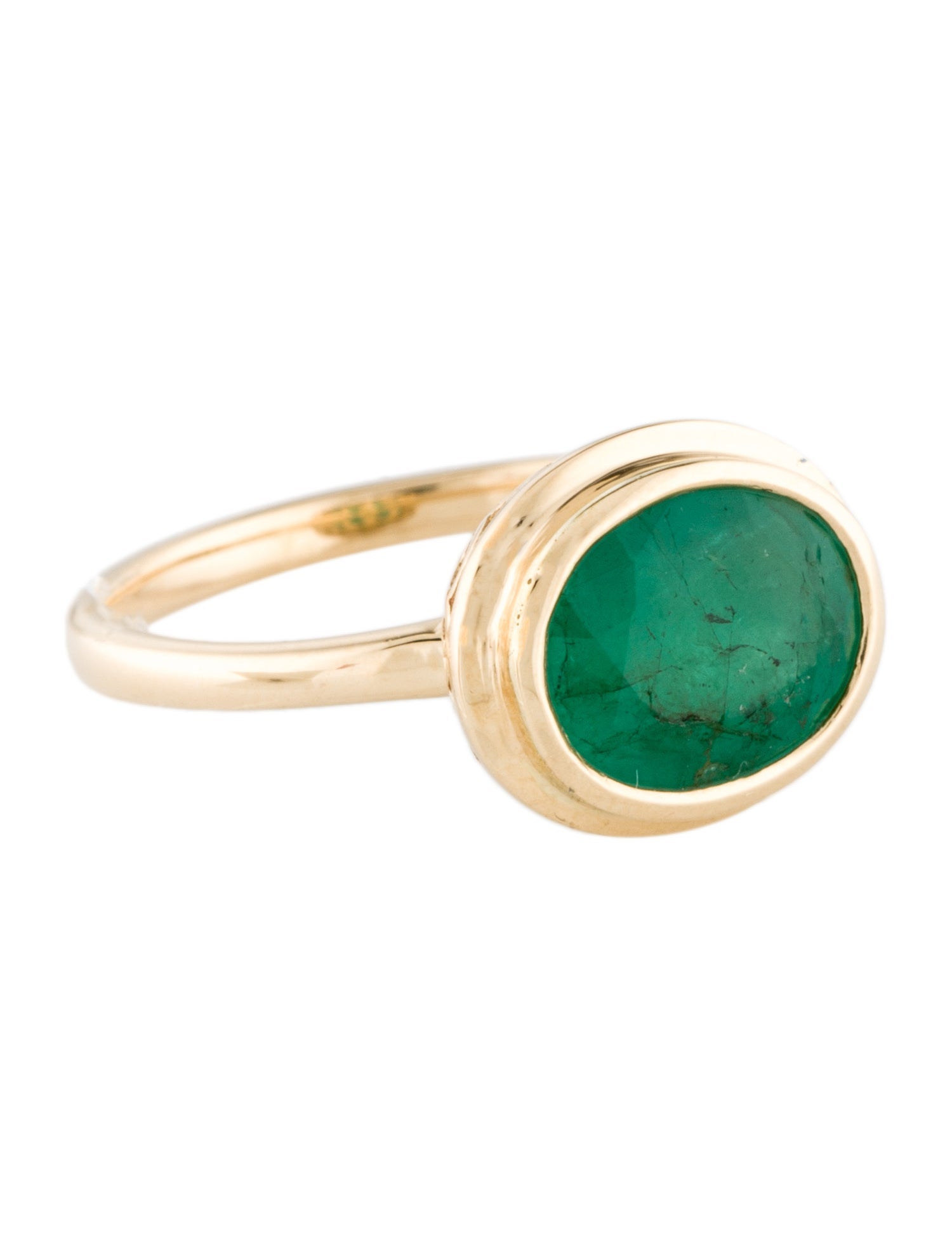 Ring 14K Emerald Cocktail Ring