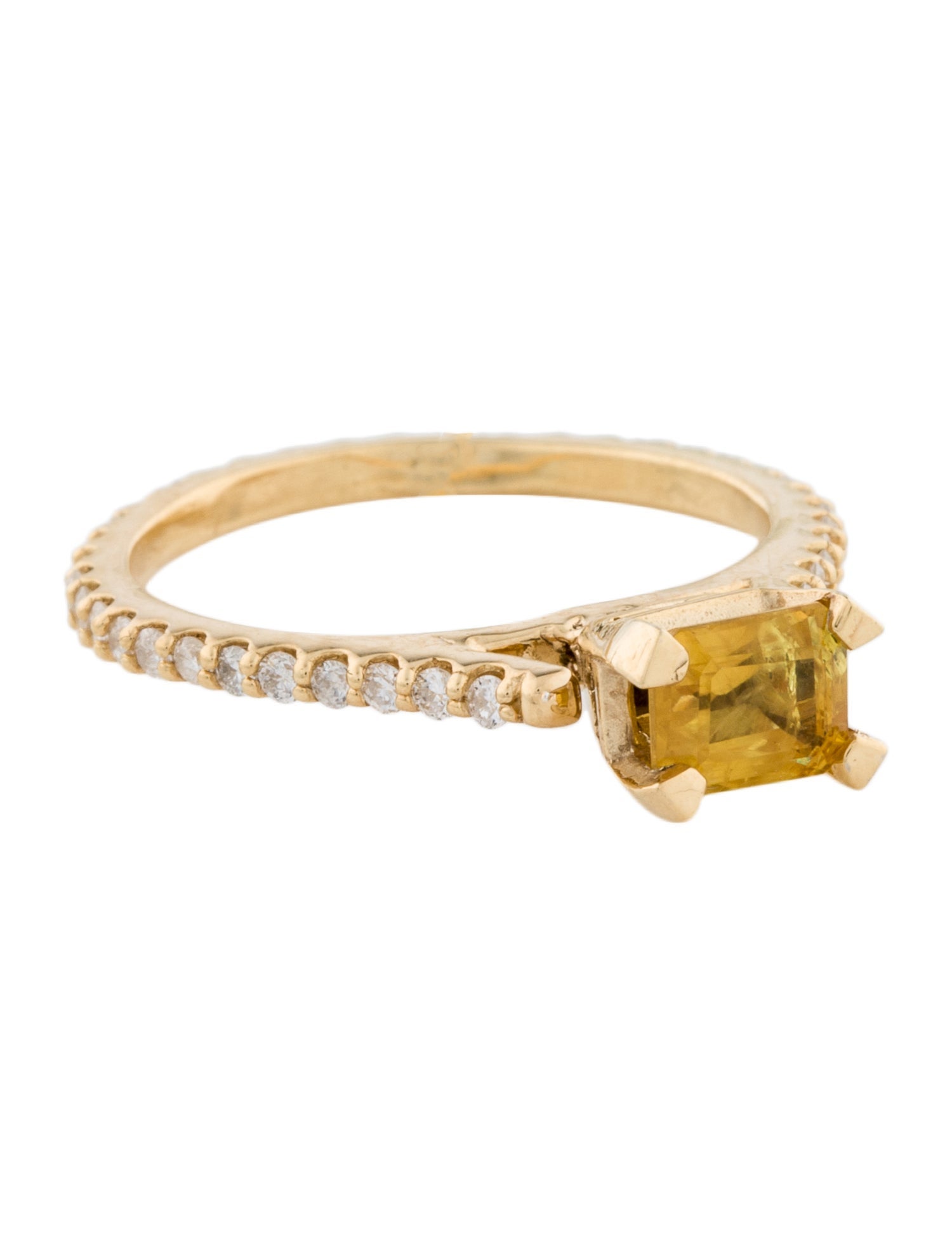 Ring 14K Sapphire & Diamond Cocktail Ring