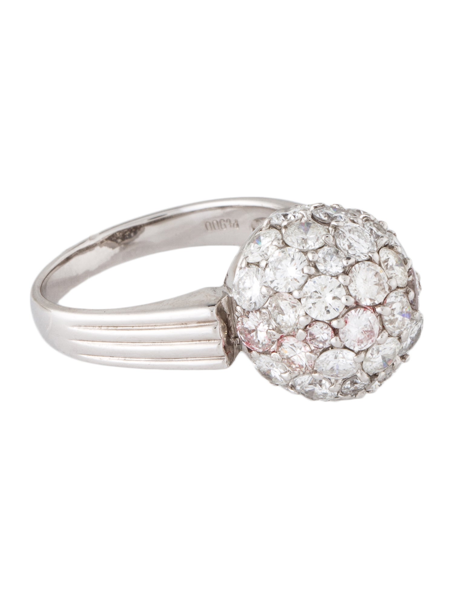 Ring Platinum 3.52ctw Diamond Cocktail