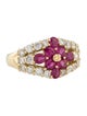 Ring 18K 1.27ctw Ruby & Diamond Band Ring