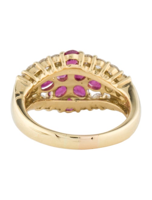 Ring 18K 1.27ctw Ruby & Diamond Band Ring