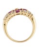 Ring 18K 1.27ctw Ruby & Diamond Band Ring