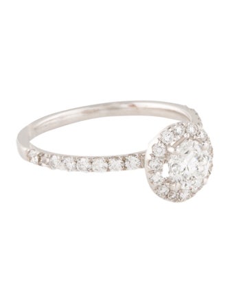 Ring 14K Diamond Halo Cocktail Ring