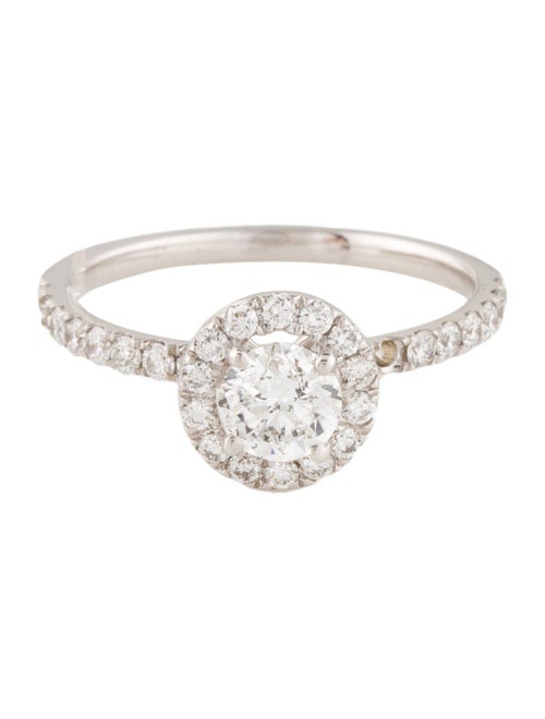 Ring 14K Diamond Halo Cocktail Ring