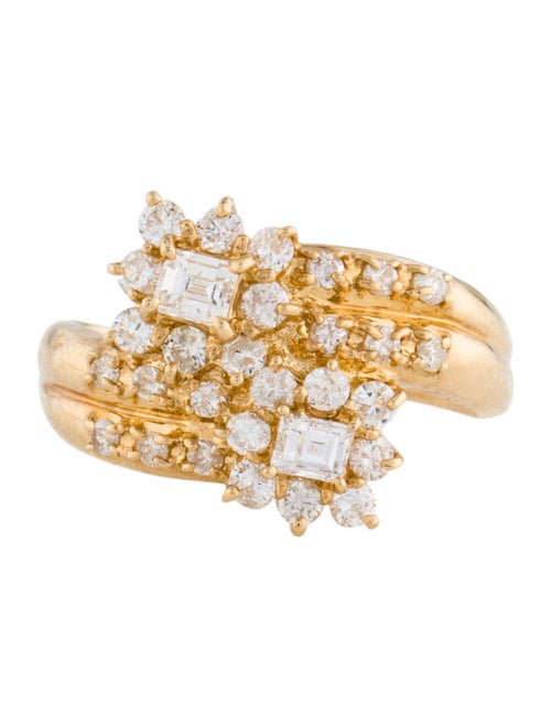 Ring 18K 1.01ctw Diamond Cocktail Ring