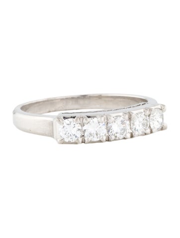 Ring Band Platinum Diamond 5.75