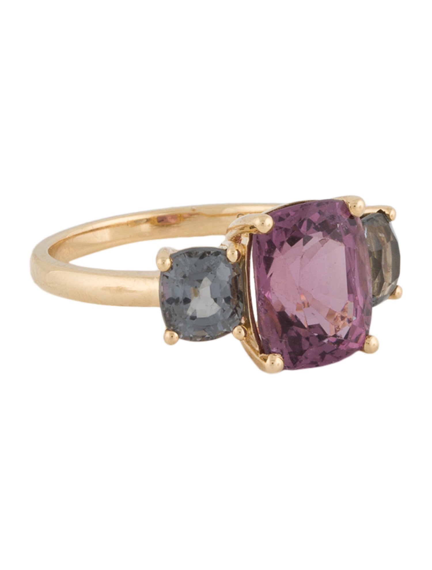 Ring 18K Spinel Three-Stone Ring