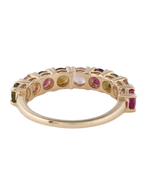 Ring 14K 1.80ctw Multi-Color Tourmaline Band Ring