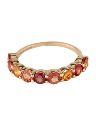 Ring 14K 1.77ctw Multi-Color Sapphire Band Ring