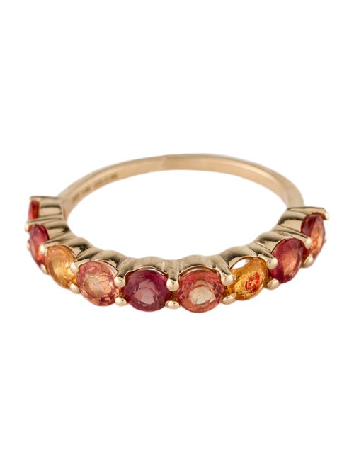 Ring 14K 1.77ctw Multi-Color Sapphire Band Ring