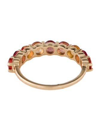 Ring 14K 1.77ctw Multi-Color Sapphire Band Ring