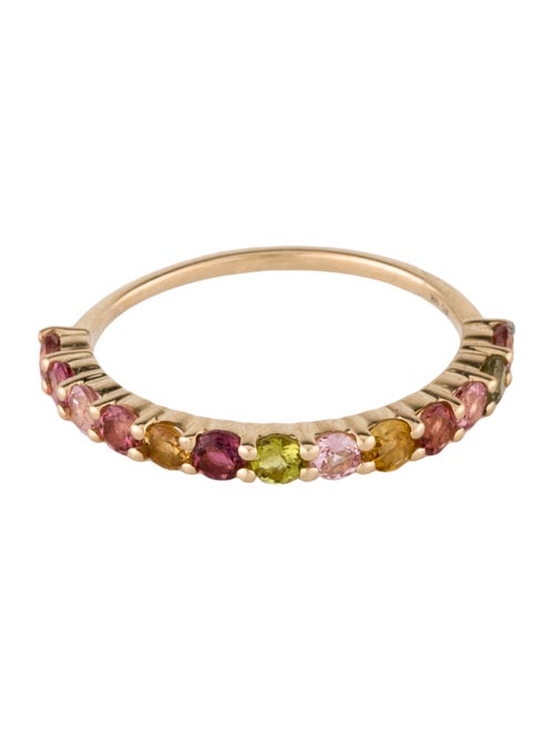 Ring 14K Multi-Color Tourmaline Band Ring