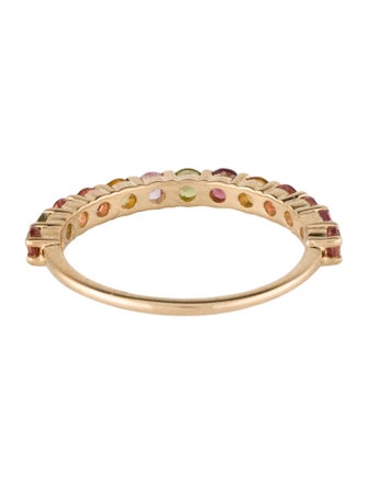 Ring 14K Multi-Color Tourmaline Band Ring