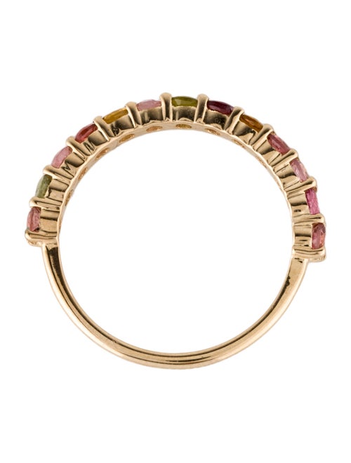Ring 14K Multi-Color Tourmaline Band Ring