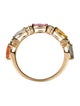 Ring 14K 1.22ctw Multi-Color Sapphire Band Ring