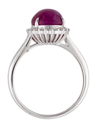 Ring 14K 3.82ct Ruby & Diamond Cocktail Ring