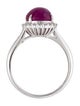 Ring 14K 3.82ct Ruby & Diamond Cocktail Ring