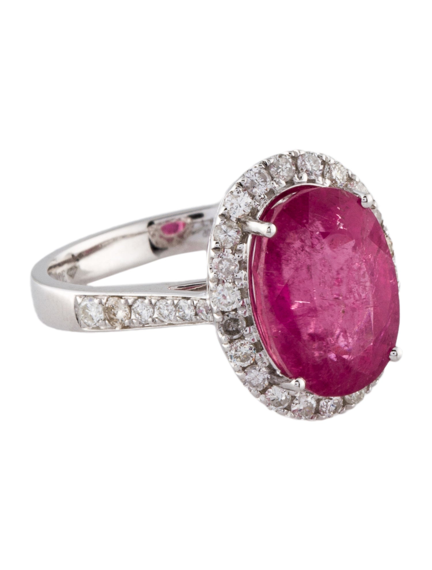 Ring 14K 4.65ct Tourmaline & Diamond Cocktail Ring