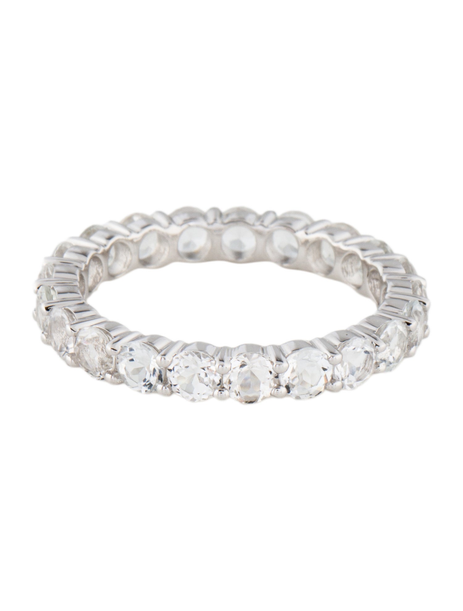 Ring 14K 2.81ctw Topaz Eternity Band