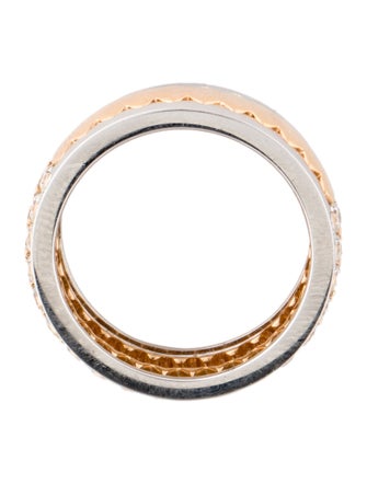 Ring 18K Two-Tone 1.79ctw Diamond Triple Band