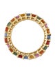 Ring 18K 8.93ctw Sapphire Multi-color Eternity Band