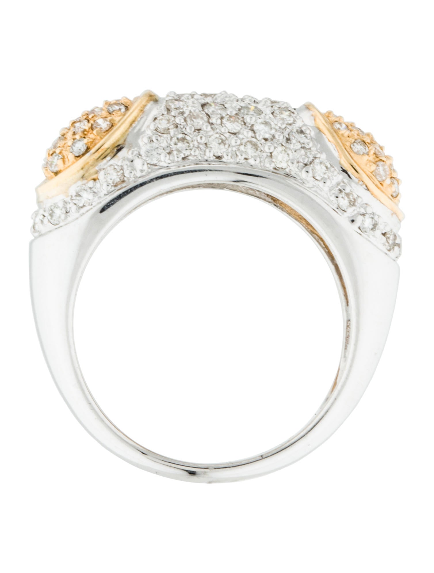 BiColor 14K Diamond Ring Rings RRING28739 The RealReal