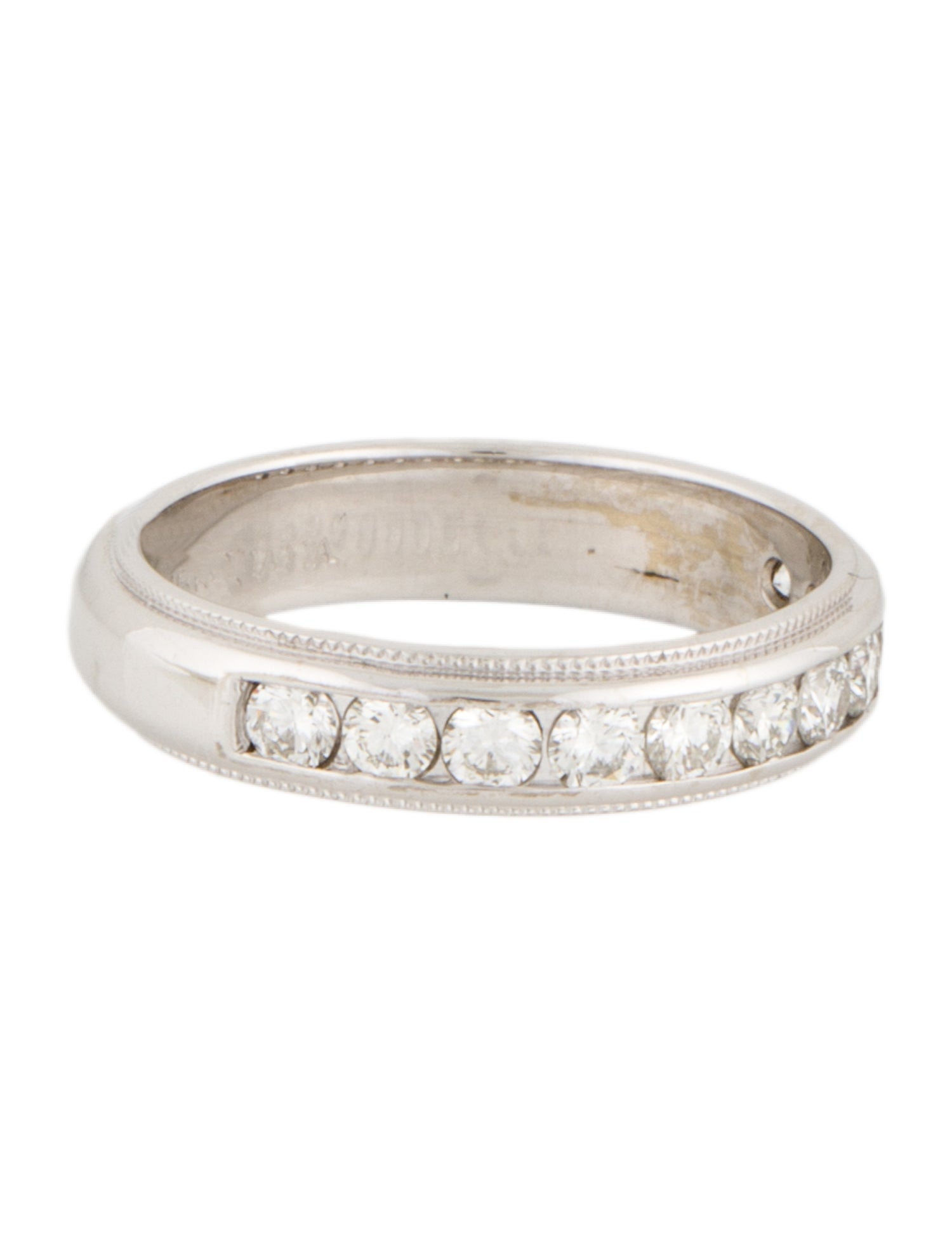 Ring 18K Diamond Milgrain Band