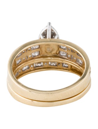 Ring 14K Diamond Wedding Set
